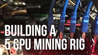 Building a 5 RX 470 GPU ETH Mining Rig Running ethOS [upl. by Ahsain]