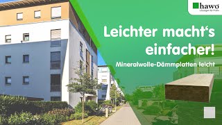 Leichte Dämmplatten aus Mineralwolle für eine leichtere Verarbeitung [upl. by Elladine]