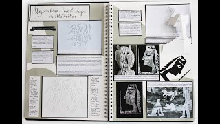 How to Present a Sketchbook Page  TRC Art Department [upl. by Manoff190]