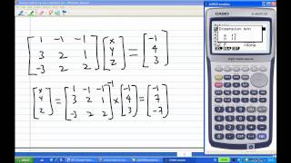 Solve equation by inverse matrix example 2mp4 [upl. by Laurie844]