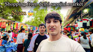 Exploring delhi sarojini market with friends  scam se bach gaye 😮 [upl. by Ardnuyek]