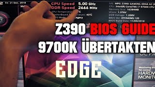 i79700K übertakten MSI Z390 Bios Guide [upl. by Eddi994]