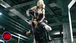 Leon vs Maria Fight Scene  Resident Evil Death Island 2023  Now Scaring [upl. by Mixam]