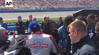 Migos Escapes A Jam At NASCAR [upl. by Pelligrini]