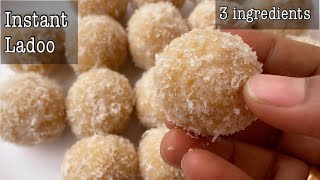 Janmashtami Recipes Krishna Jayanthi Special Recipes Instant Coconut Ladoo Nariyal Laddu Recipe [upl. by Yatnuhs673]