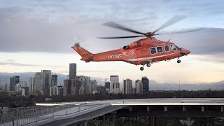 Sunnybrooks new rooftop helipad first landing and a trauma simulation [upl. by Yramanna]