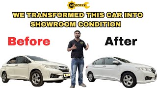 Honda City full body painting  We restored this 2016 car into showroom condition  Full Overcoat [upl. by Iznil763]