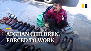 Poverty forces Afghan children to abandon dreams of going to school for work in order to survive [upl. by Ardy]