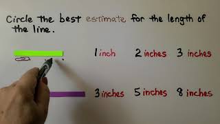 2nd Grade Math 83 Estimate Lengths in Inches [upl. by Hound359]