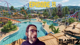 11 UNE ATTRACTION DANS UN BATIMENT  Planet Coaster 2 [upl. by Sillihp]