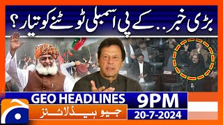 Geo News 9 PM Headlines  20th July 2024 [upl. by Qiratla]