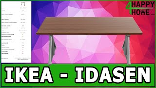 IKEA  IDÅSEN  Stabiler höhenverstellbarer Schreibtisch 160 x 80 cm  Produktvorstellung [upl. by Gosney335]