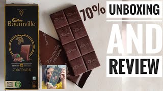 CADBURY BOURNVILLE 70 Dark Chocolate  Bournville series  Unboxing and Review [upl. by Jevon987]