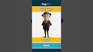 🇬🇧🇫🇷 widower  veuf  vocabulary builder  learn English  apprenons langlais [upl. by Eseilanna75]