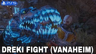 God Of War Ragnarok Kratos And Dreki Fight Vanaheim PS5  No Commentary [upl. by Annawd]