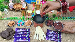 Miniature Oreo Biscuit Samosa Dairy Milk Chocolate Samosa Radha Mini Kitchen [upl. by Lonne]