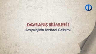 DAVRANIŞ BİLİMLERİ I  Ünite 2 Konu Anlatımı 1 [upl. by Arobed]