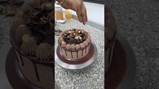 Chocolate almond 🍫 cakechocolatecake ytshorts reels viralshort trendingshorts trending [upl. by Winzler]