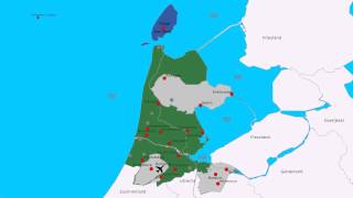 Topografie Provincie NoordHolland [upl. by Ennalorac]