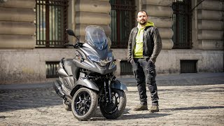 2021 Yamaha Tricity 300 Review  Scooter with Car License  Better than the Piaggio MP3 [upl. by Lamej776]