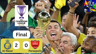 AFC Champion League Elite Final Al Nassr VS Persepolis  efootball Gameplay [upl. by Adine256]