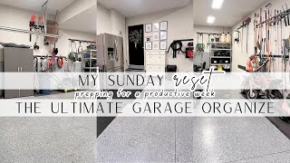 SUNDAY RESET  THE ULTIMATE GARAGE ORGANIZE  CLEAN OUT THE GARAGE  GARAGE STORAGE AND ORGANIZATION [upl. by Aihsikal]