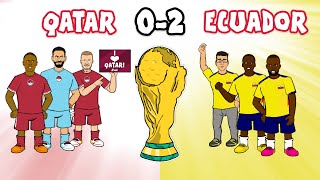 🏆QATAR 02 ECUADOR🏆 World Cup 2022 Highlights Goals Valencia [upl. by Sommers]