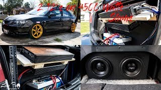 2 Skar VXF D4 12S on RP 45001 in Slammed Mazda 3 [upl. by Suehtomit]