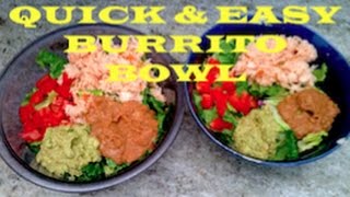 QUICK AND EASY BURRITO BOWL RECIPE [upl. by Ayouqes]