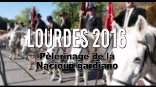 Lourdes 2016  Pèlerinage de la Nacioun gardiano en présence de Gilbert Collard [upl. by Hosea]