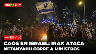 CAOS EN ISRAEL IRAK ATACA BURLA SUS DEFENSAS Y NETANYAHU CORRE A SU MINISTRO DE DEFENSA  TheMXFam [upl. by Dorelia281]