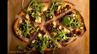 Fig amp Goat Cheese Pizza cancerfighting eatyourgreens [upl. by Damour]