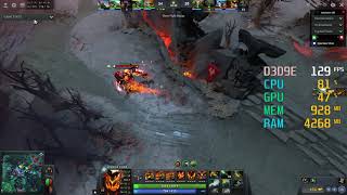 GeForce GTX 1060 3GB  Intel Core i54690K  Dota 2 FPS Test DX9 [upl. by Pandora]