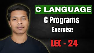 C language  Lec  24  Programs Exercise  c coding clanguage gatecse [upl. by Meean56]