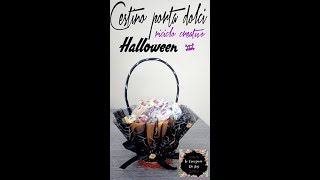 HalloweenRiciclo creativoCestino porta dolcetti Diy [upl. by Fredela]