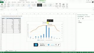 How to draw Climograph Climatic Diagram in MS Excel [upl. by Eimiaj]