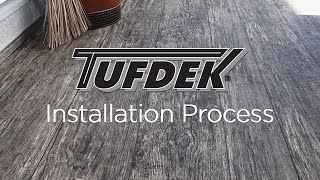 Tufdek™ Waterproof Vinyl Decking  Installation Process [upl. by Blasius61]