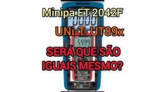 multimetro minipa ET2042F e UNIT UT89X são mesmo iguais [upl. by Eelarbed]