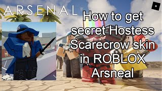 How to get the secret Scarecrow skin in The Games event Arsenal ROBLOX [upl. by Beetner]