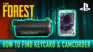 THE FOREST  How to find the KEYCARD amp CAMCORDER [upl. by Ahsikrats60]