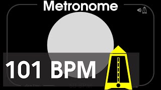 101 BPM Metronome  Allegretto  1080p  TICK and FLASH Digital Beats per Minute [upl. by Edna701]