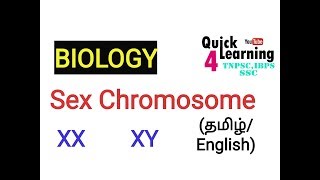 Sex Chromosome in Tamil  BIOLOGY  TNPSCSSC ALL COMPETITIVE EXAM [upl. by Anetsirhc]