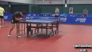 Ma Long Reverse Serve Training 2015  CNT Training Centre [upl. by Vivie]