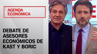 Debate Asesores de Boric y Kast exponen sus diferencias en crecimiento impuestos y pensiones [upl. by Lezah]