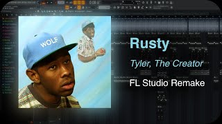 Tyler The Creator  Rusty FL Studio Remake  Project Breakdown [upl. by Marela273]