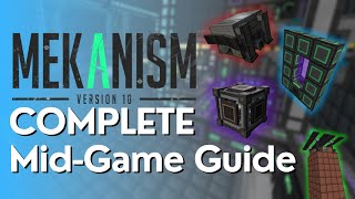 Mekanism MidGame Tutorial Digital Miner Thermal Evaporation amp Ore Processing etc [upl. by Staffan]