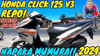 HONDA CLICK 125 V3  2024  REPO  APAKA MURA [upl. by Marcie]