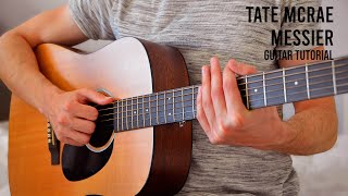 Tate McRae  messier EASY Guitar Tutorial With Chords  Lyrics [upl. by Lyndsie853]