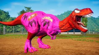 DINOSSAURO REX do HOMEM ARANHA ROSA  Jurassic World Evolution 4K [upl. by Telfore]