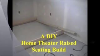 A DIY Home Theater Raised Seating Build [upl. by Buchanan]